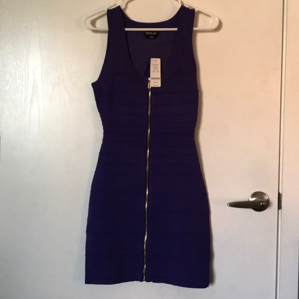 Bebe purple dress.